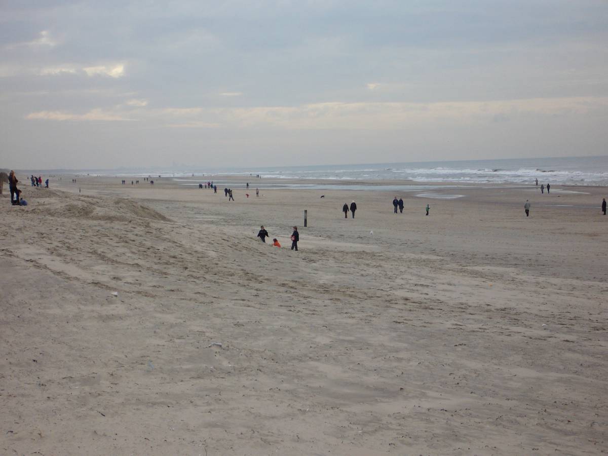 Samstag Nachmittag im November am Strand von Noordwijk